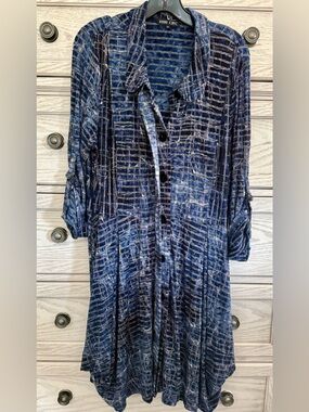 Boho Chic Handkerchief Tunic Dress (XL)